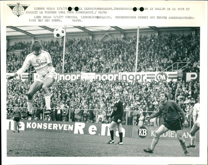 Belgian Football: Lierse- Anderlecht - Vintage Photograph