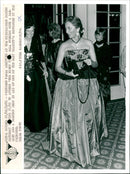 Princess Paola arriving at the casino in Middelkerke - Vintage Photograph