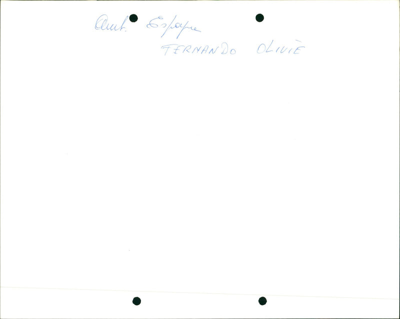 Spanish embassy signature - Vintage Photograph