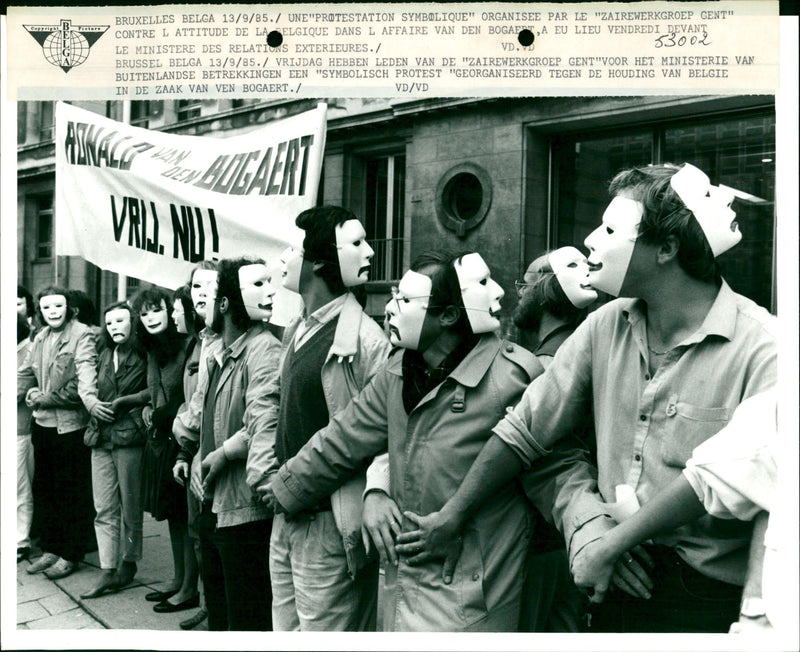 Protest in Van den Bogaert - Vintage Photograph