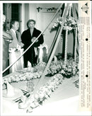 Princess Paola visits 'Groot- Bijgaarden' castle. - Vintage Photograph