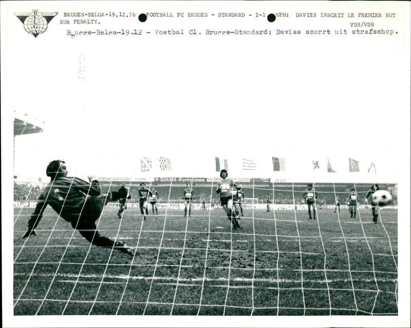 Belgian Football: Club Brugge- Standard Liege 2-1 - Vintage Photograph