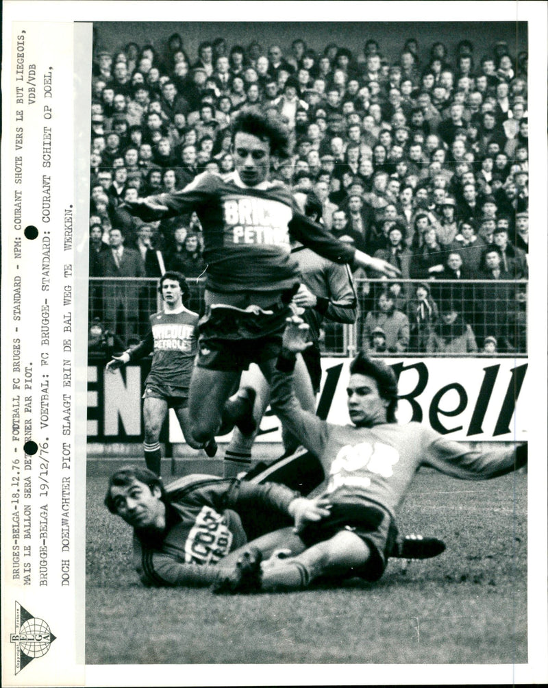 Belgian Football: Club Brugge- Standard Liege 2-1 - Vintage Photograph