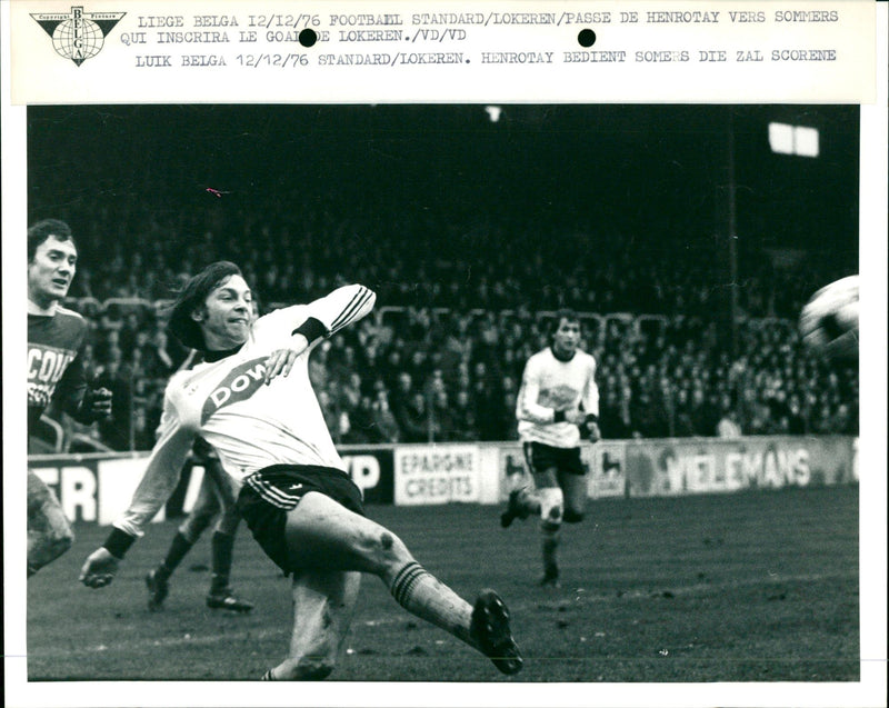 Belgian Football: Standard Liege- KSC Lokeren - Vintage Photograph