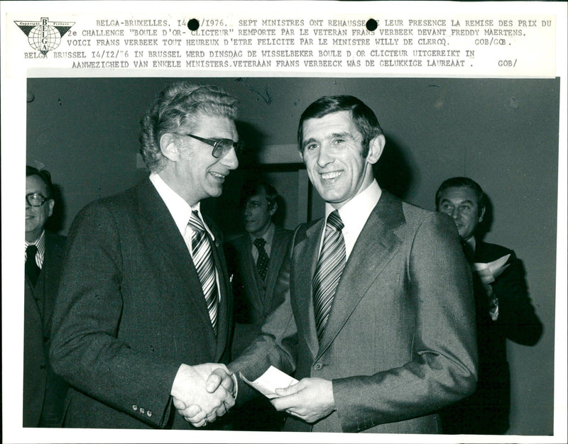 Boule D'Or Clicteur awarded in Brussels. - Vintage Photograph