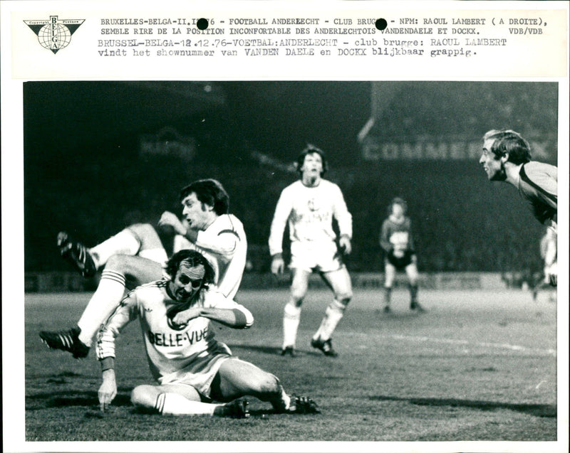 Belgian Football: RSC Anderlecht- Club Brugge - Vintage Photograph