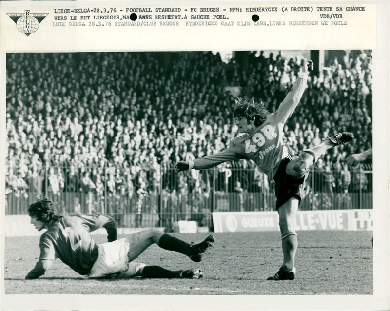 Football Standard Luik- Club Brugge - Vintage Photograph