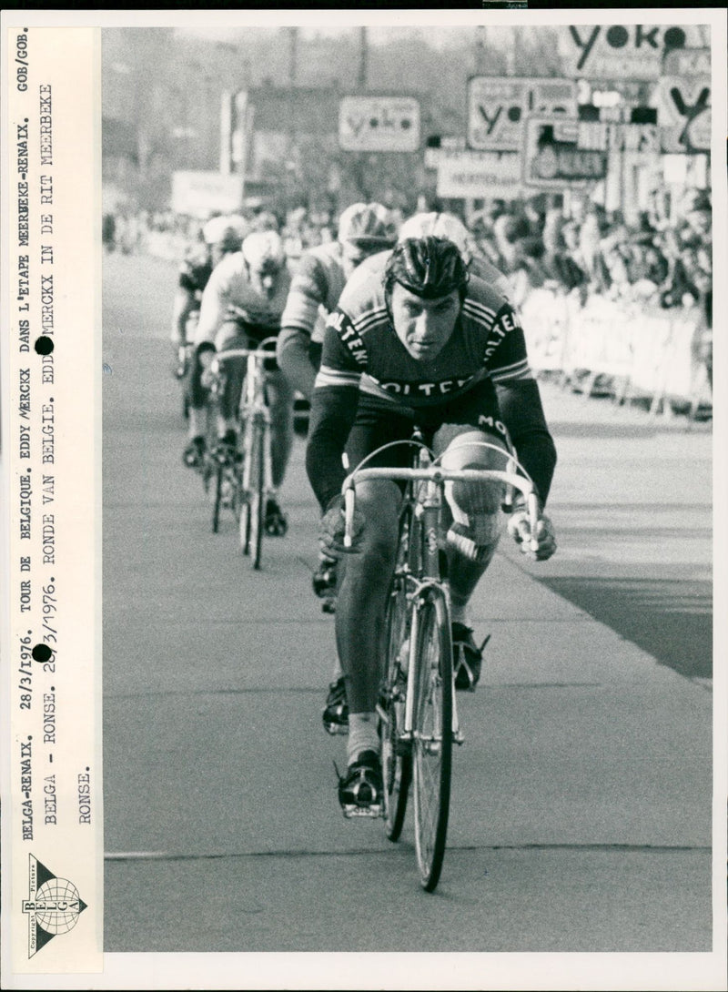 Cycling: Tour of Belgium Stage Meerbeke- Ronse - Vintage Photograph