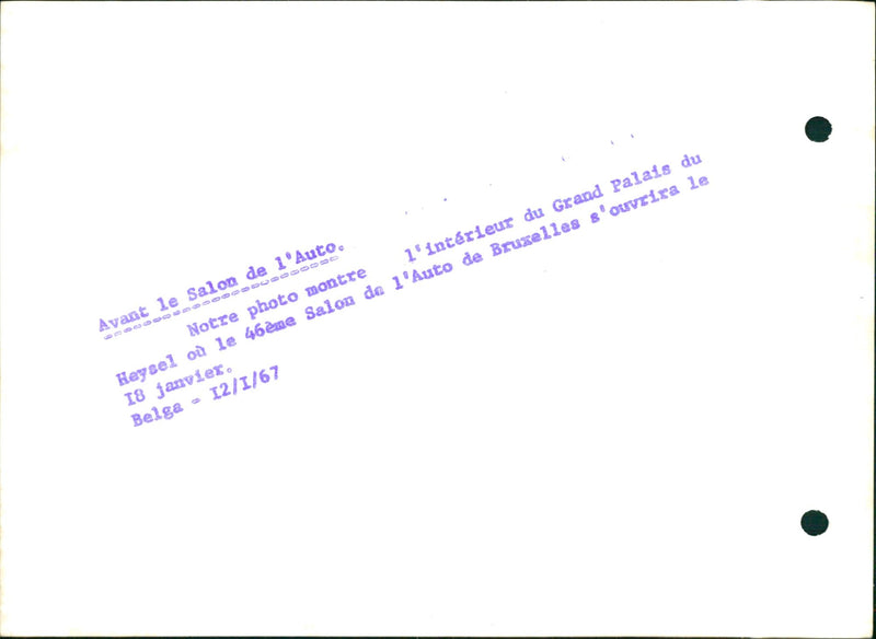 Auto show in Brussels - Vintage Photograph