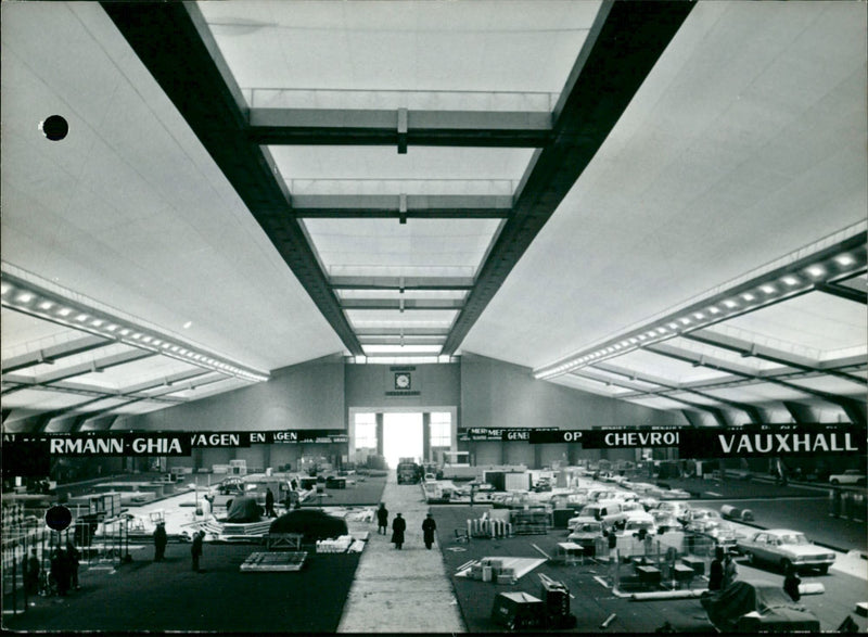 Auto show in Brussels - Vintage Photograph