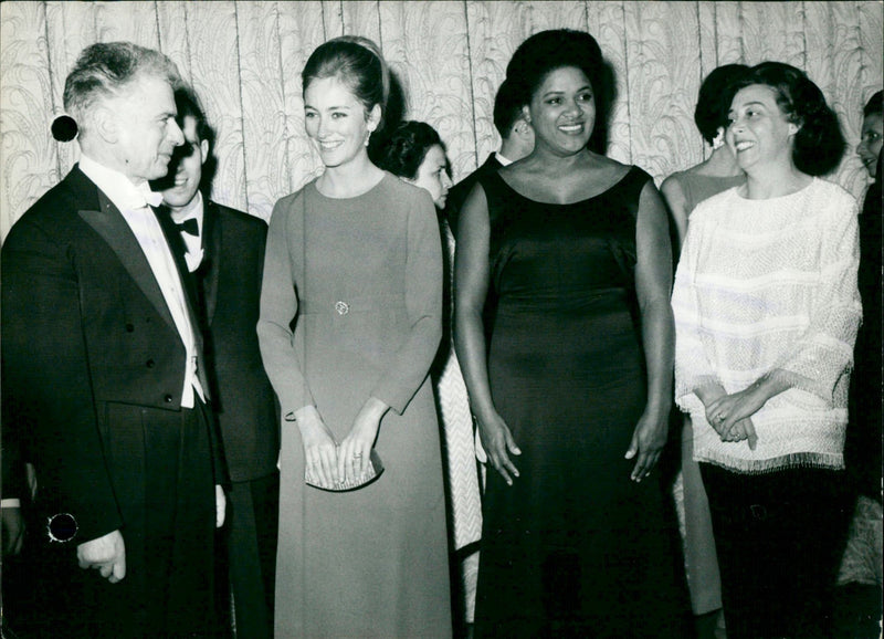 Princess Paola at charity concert - Vintage Photograph