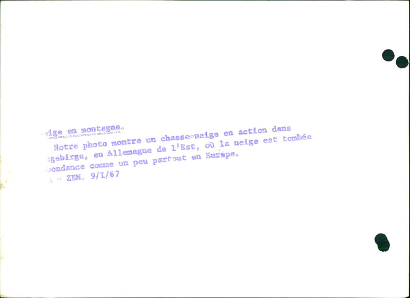 Snow in East-Germany - Vintage Photograph