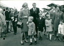 Prince Albert and Princess Paola and their three children - Vintage Photograph