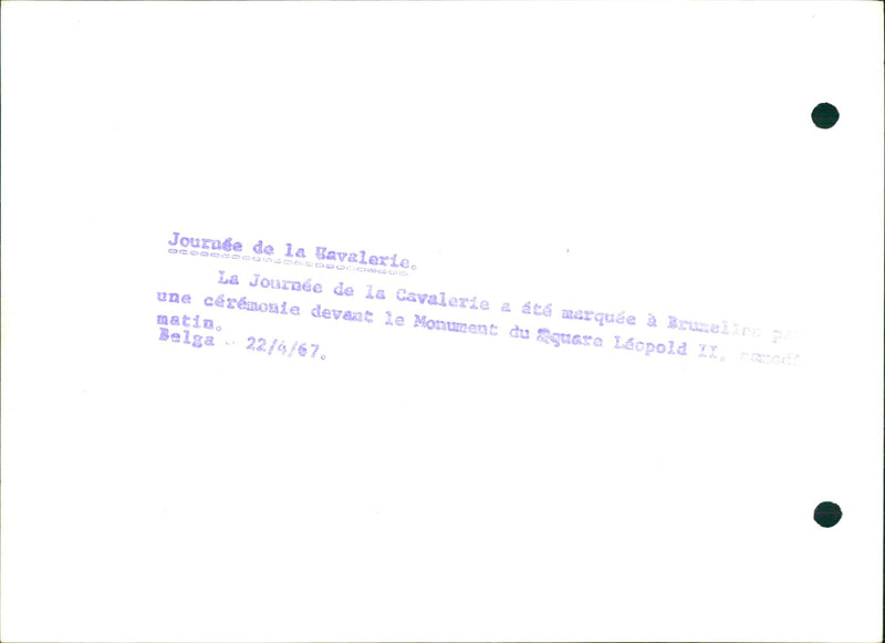 Day of the Cavalry - Vintage Photograph