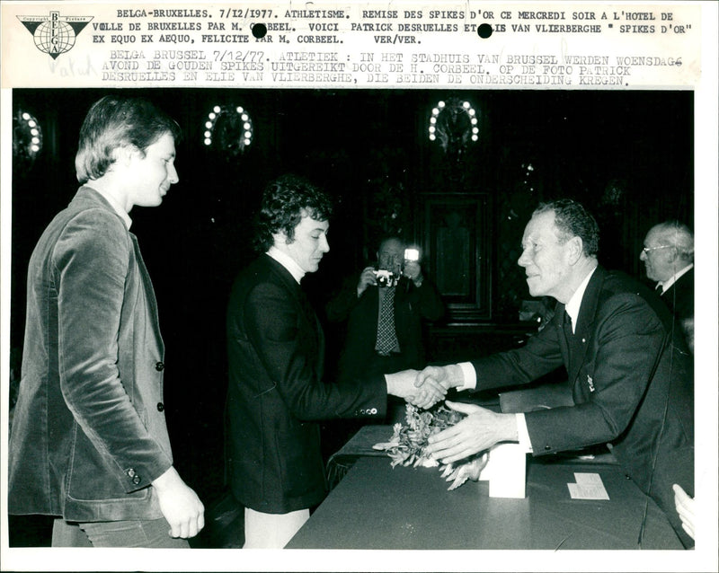 Athletics: Golden spike awards - Vintage Photograph