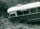A bus in the ravine - Vintage Photograph