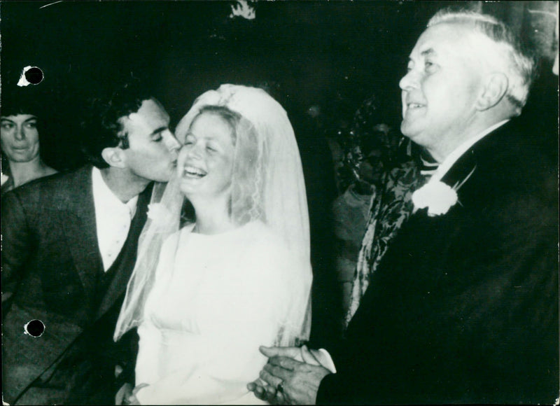 Harold Wilson, Robin Wilson and Joy Crispin - Vintage Photograph