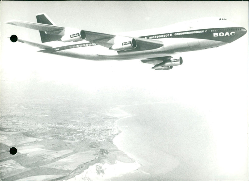 BOAC's 747 - Vintage Photograph