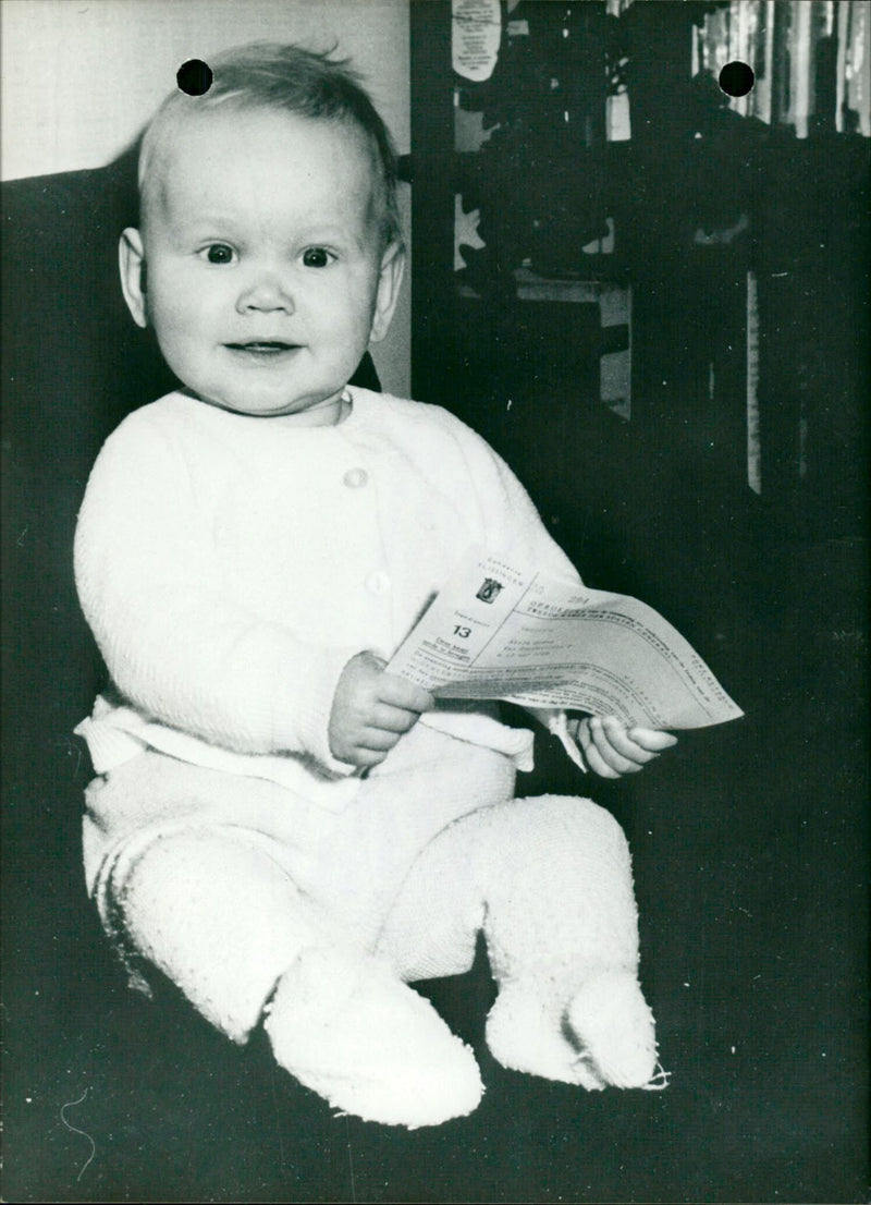 A very young voter - Vintage Photograph