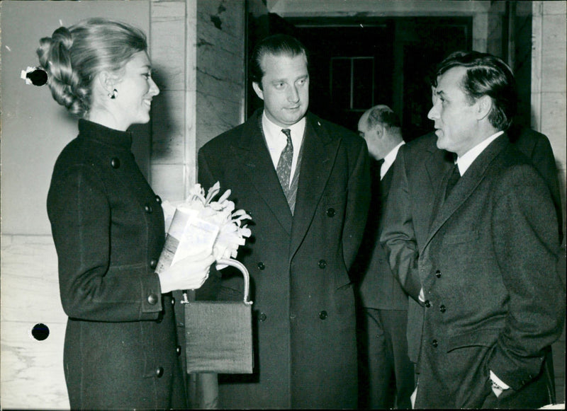 Prince Albert and Princess Paola attend Palais des Beaux Arts - Vintage Photograph