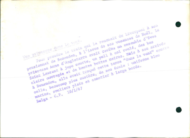 A princess in the wind - Vintage Photograph