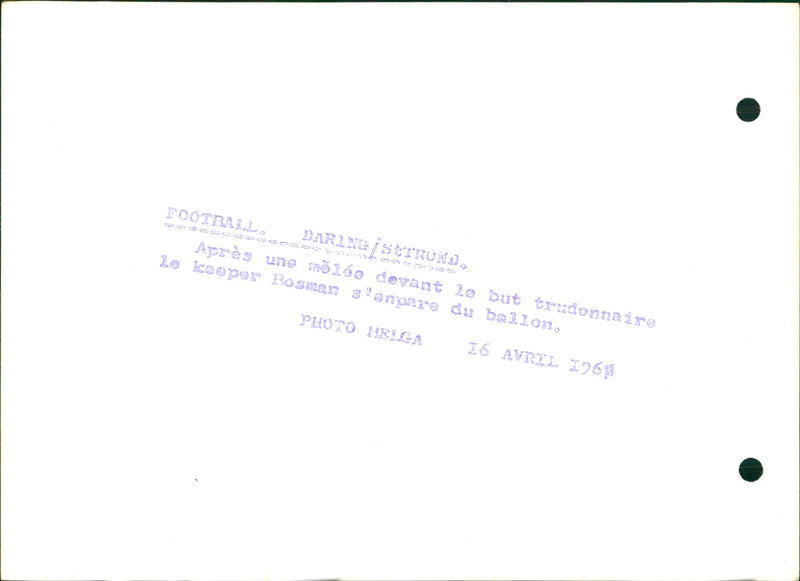 Belgian Football- Daring White- Sint-Truidense VV - Vintage Photograph