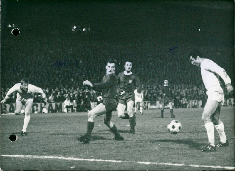 European Football: Standard Liege- FC Bayern Munich 1-3 - Vintage Photograph