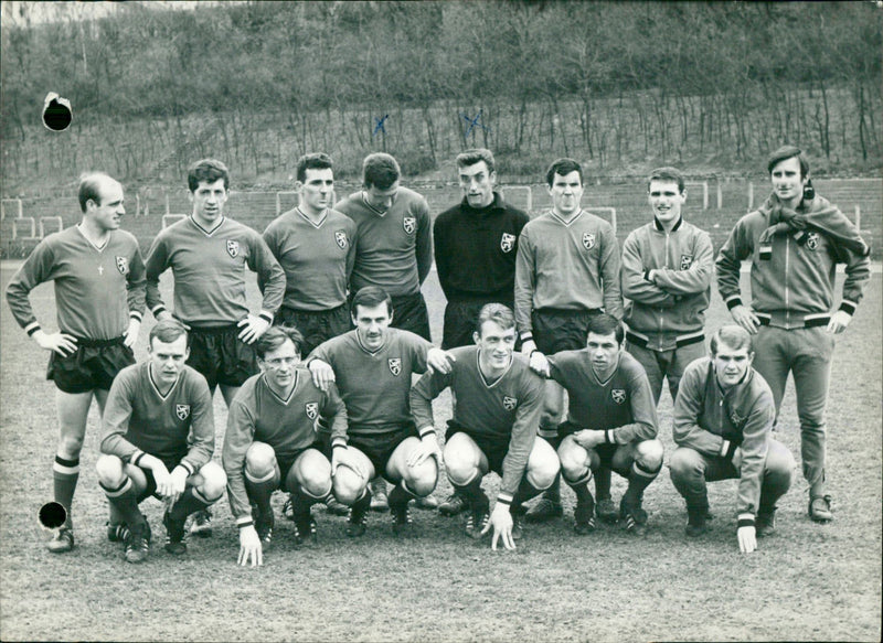 Belgian Football: Red Devils training. - Vintage Photograph