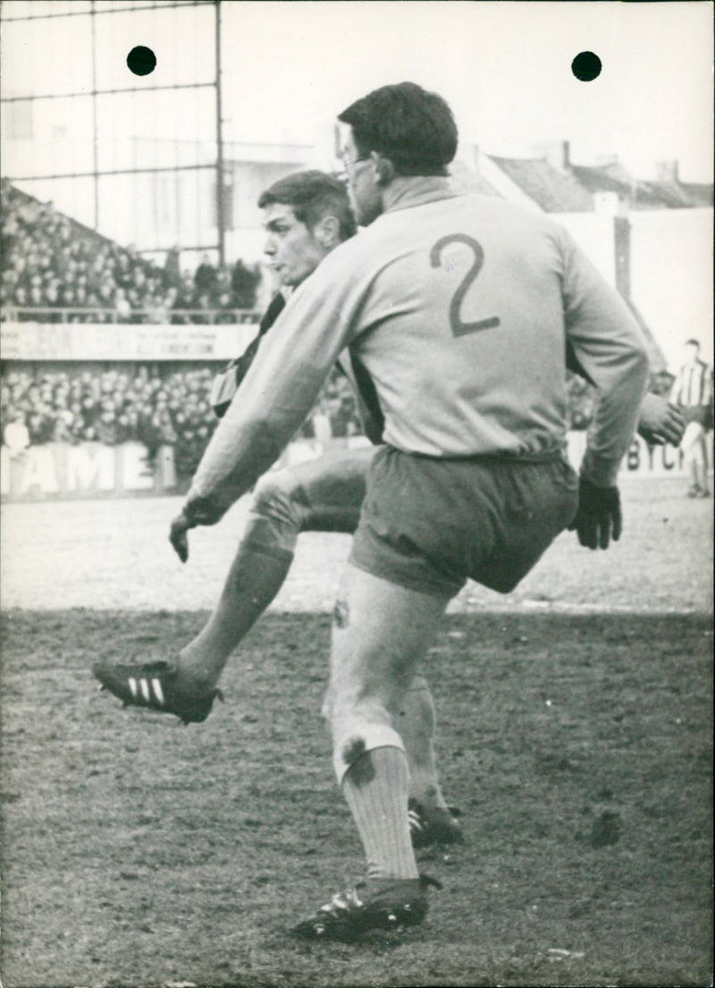 Football match FC Brugge - Beveren Maas - Vintage Photograph