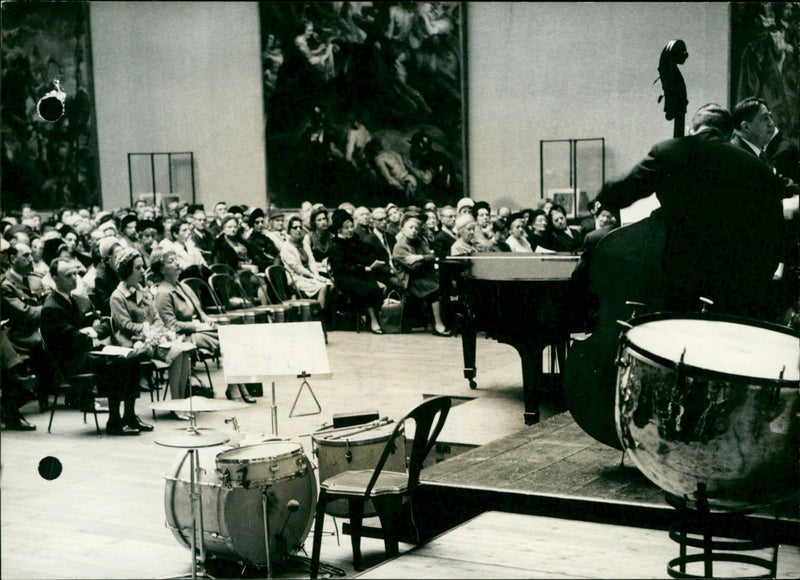 The Queen at the Noon Concert - Vintage Photograph