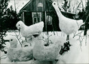 Snow sculptures - Vintage Photograph