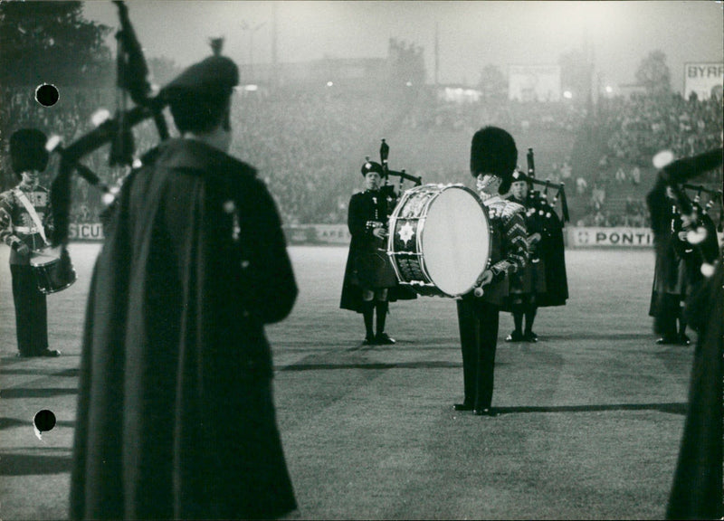 British Military Music Demonstration - Vintage Photograph