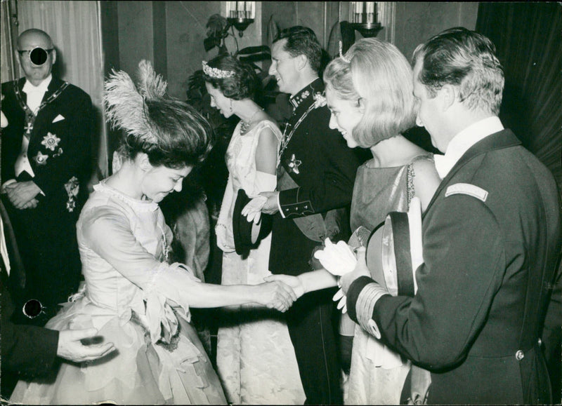 Urho Kekkonen, Queen Fabiola, King Baudouin, Prince Albert, and Princess Paola - Vintage Photograph