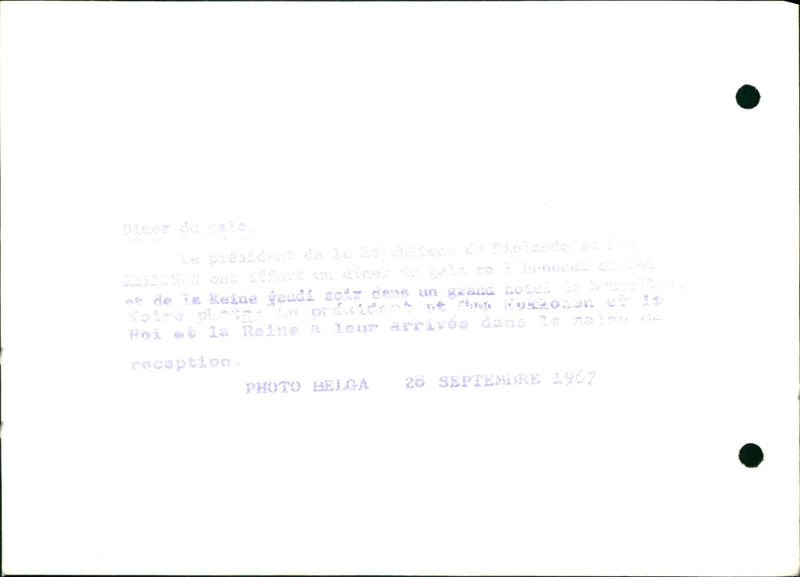 Prince Albert and Princess Paola arriving at a gala - Vintage Photograph