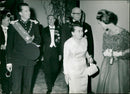 Prince Albert and Princess Paola arriving at a gala - Vintage Photograph