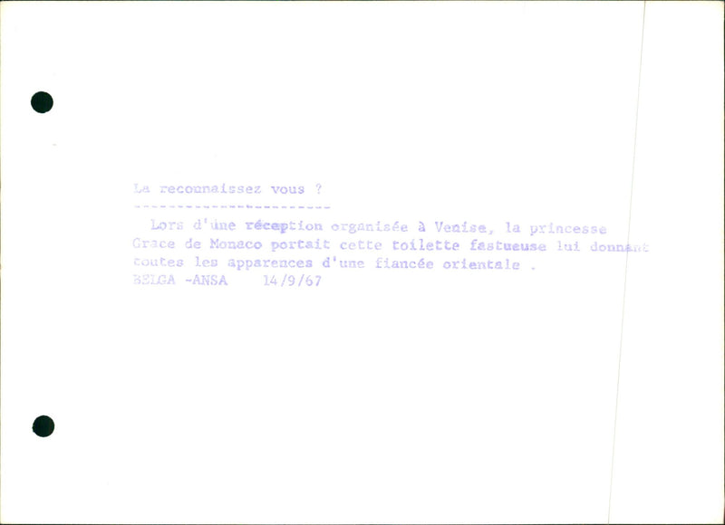 Princess Grace of Monaco - Vintage Photograph