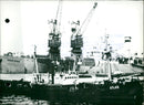 Soviet cargo ship in Casablanca - Vintage Photograph