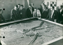 Model of the battle of the Battle of the Yser. - Vintage Photograph