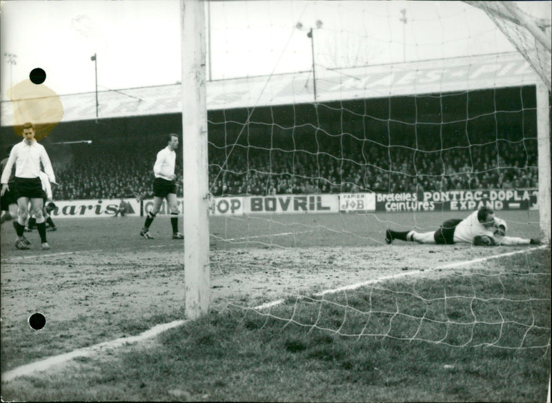 Goalkeeper Gerard saved shot from Majunga - Vintage Photograph