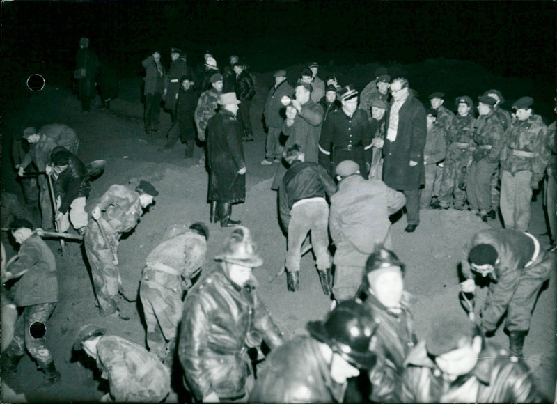 Slag Heap damage - Vintage Photograph