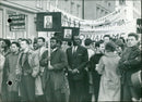 Student demonstration in Brussels - Vintage Photograph
