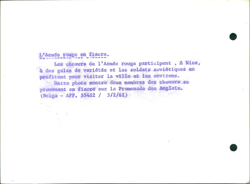 The Red Army in a cab - Vintage Photograph