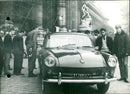 Volkswagen 1500 arriving at the Rmn-Grand Palais - Vintage Photograph