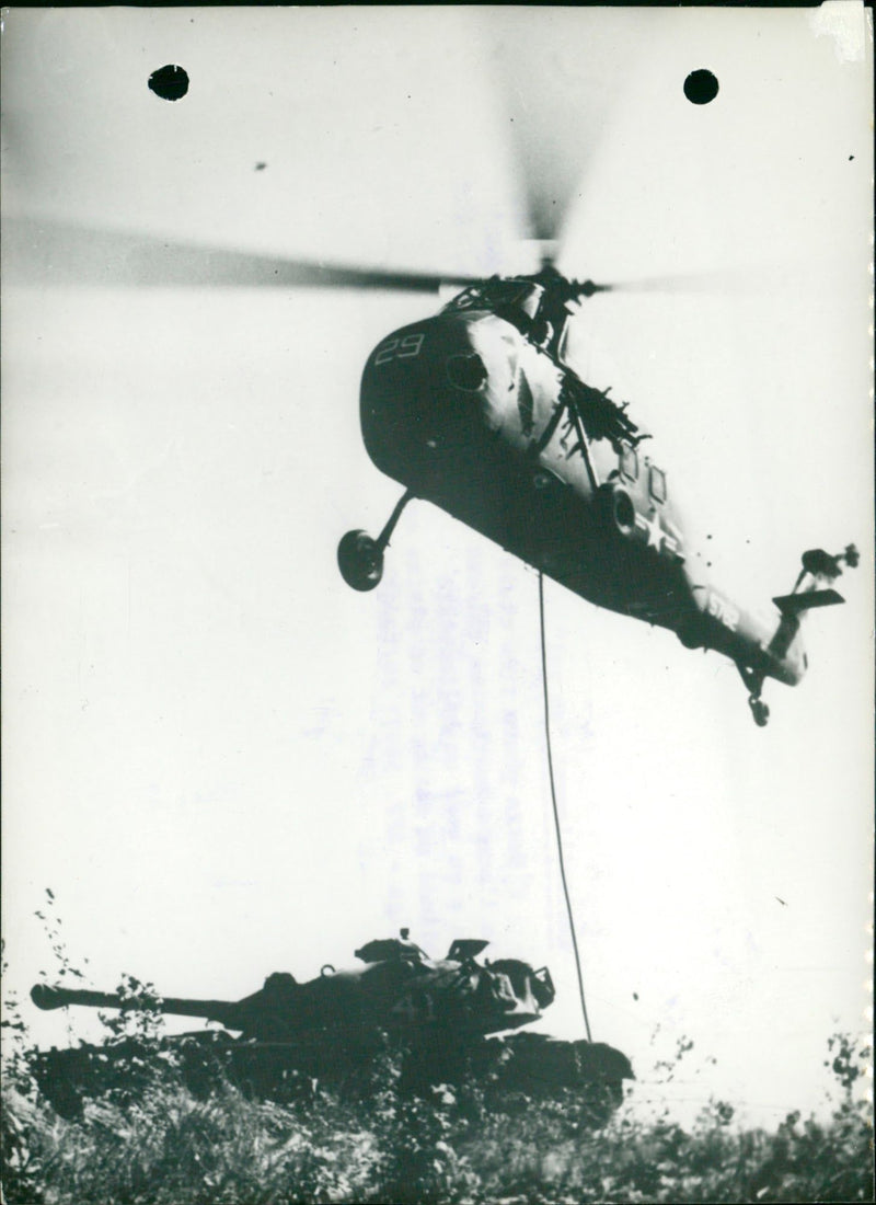 In-flight refueling - Vintage Photograph