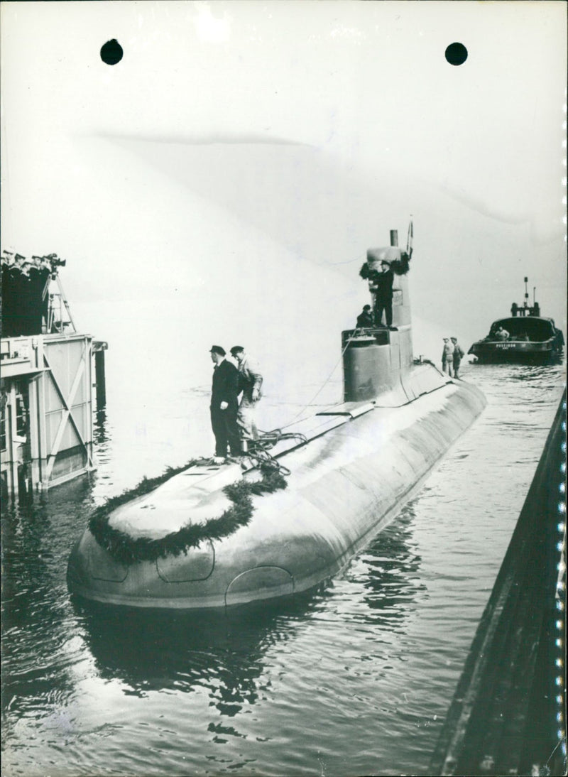 The first of the new U-boats - Vintage Photograph