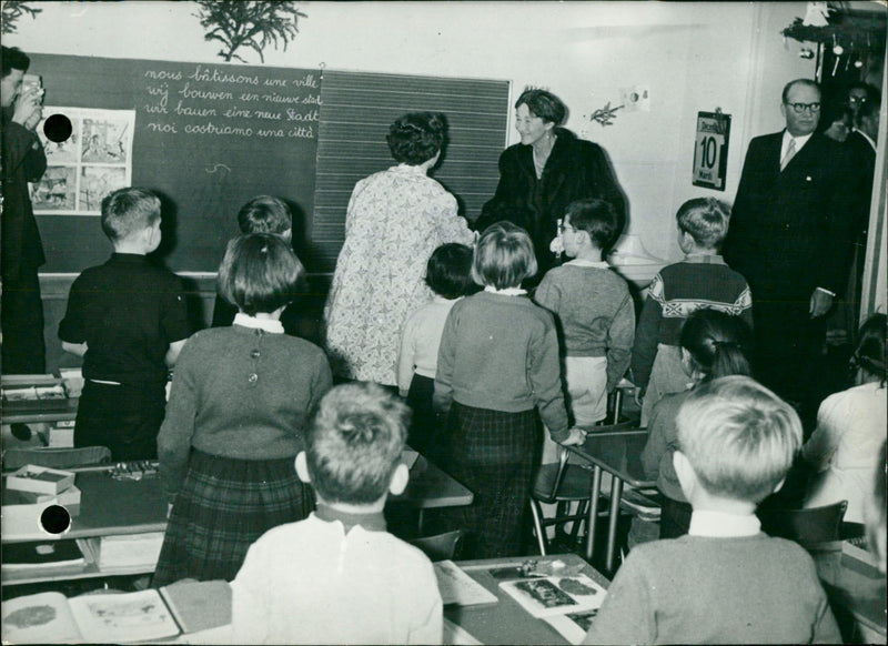 First European school opened by Prince Felix - Vintage Photograph