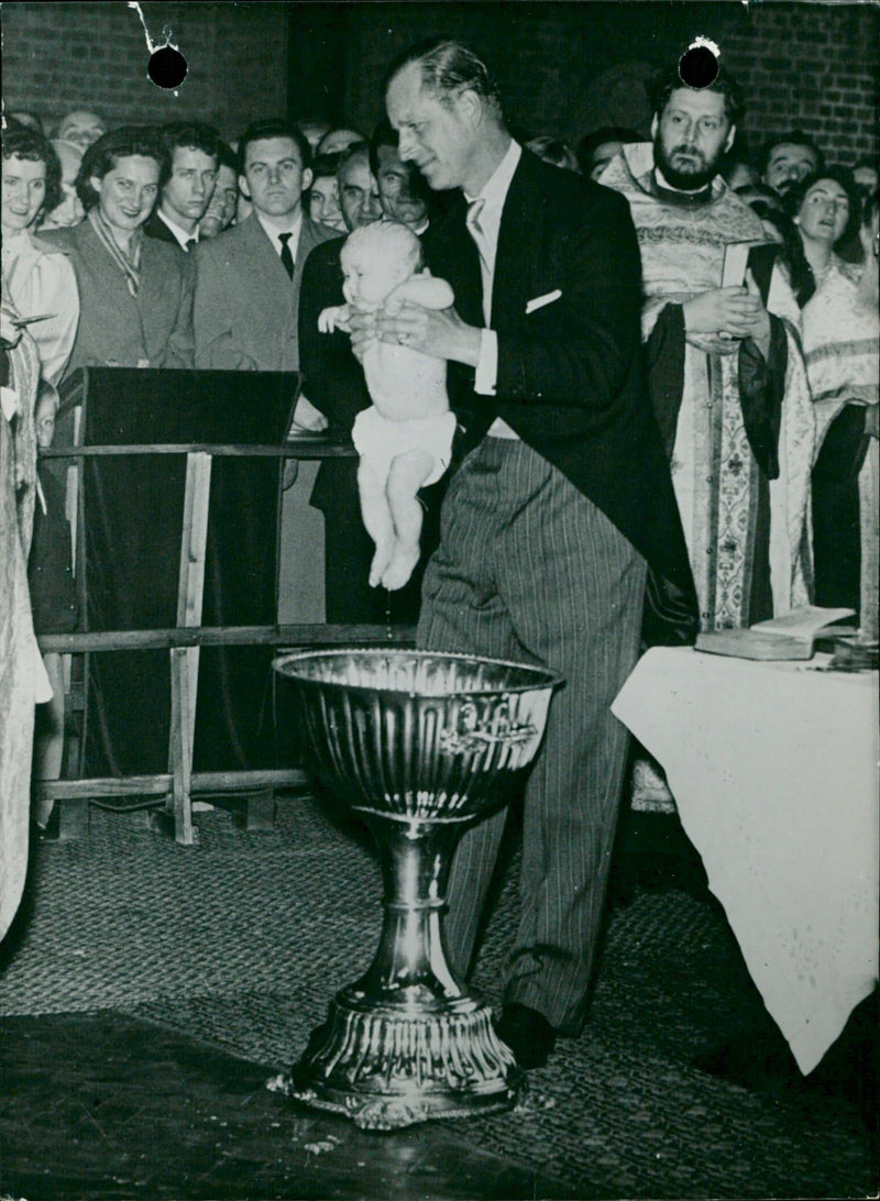 Christening of Princess Marija. - Vintage Photograph