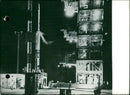 Rocket tot launch an "artificial moon" at Cape Canaveral. - Vintage Photograph