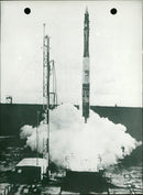 "Vanguard" rocket. - Vintage Photograph
