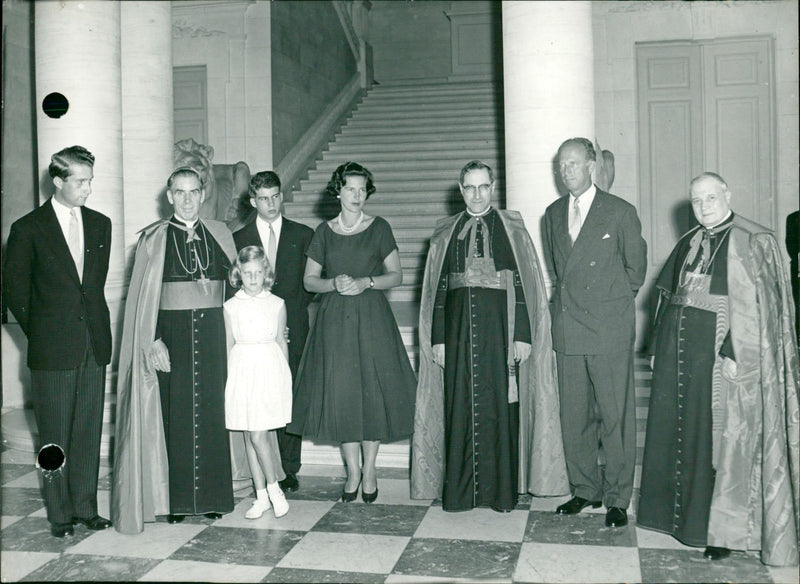 At the castle of Laeken - Vintage Photograph